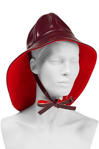 EMILIO PUCCI Glossed faux leather bucket hat