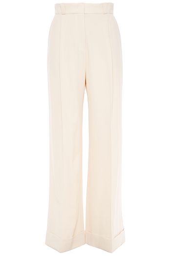 SEE BY CHLOÉ Pleated crepe wide-leg pants