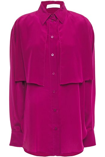 SEE BY CHLOÉ Layered silk crepe de chine shirt