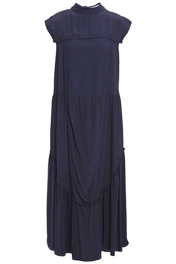 SEE BY CHLOÉ Gathered crepe de chine midi dress