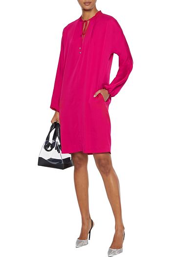 DIANE VON FURSTENBERG Jessica pleated stretch-silk dress