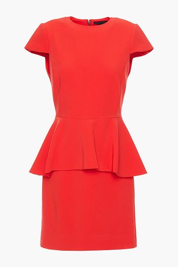 ALICE + OLIVIA Ember stretch-crepe peplum mini dress