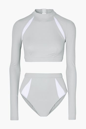 MEDINA Swimwear Surfer mesh-trimmed cutout bikini