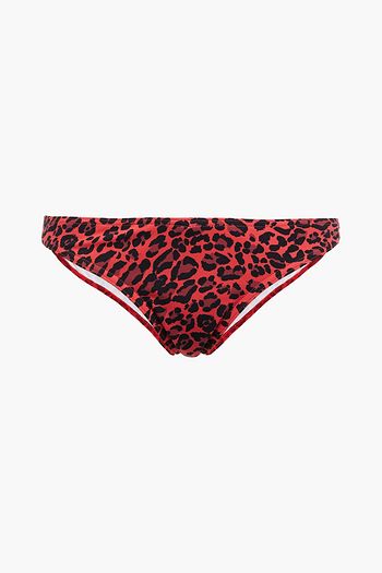 ZIMMERMANN Tief sitzendes Bikini-Höschen mit Leopardenprint