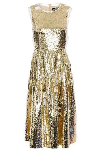 SIMONE ROCHA Sequined tulle midi dress