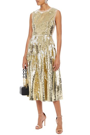 SIMONE ROCHA Sequined tulle midi dress