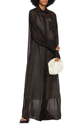 THE ROW Silk-organza maxi dress