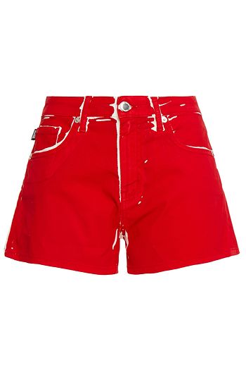 LOVE MOSCHINO Printed denim shorts