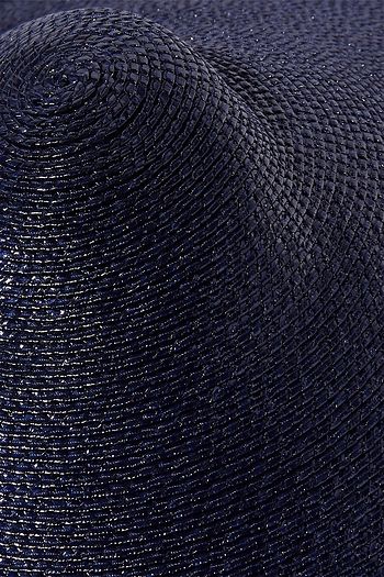 GIGI BURRIS MILLINERY Capri Sonnenhut aus Stroh mit Federbesatz