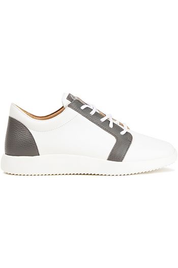 GIUSEPPE ZANOTTI Zweifarbige Sneakers aus Leder
