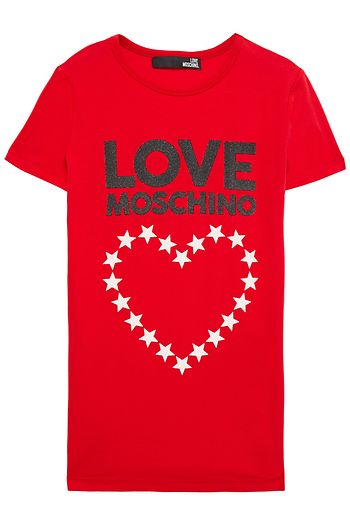 LOVE MOSCHINO T-Shirt aus Jersey aus Stretch-Baumwolle mit Print