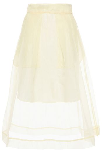 BAUM UND PFERDGARTEN Sashenka pleated organza midi skirt