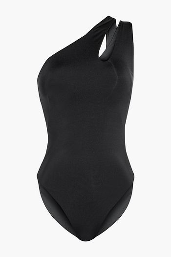 SKIN The Phoenix reversible one-shoulder cutout swimsuit