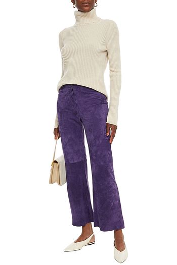 NILI LOTAN Ribbed cashmere turtleneck sweater