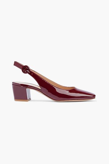 GIANVITO ROSSI Tish 45 patent-leather slingback pumps
