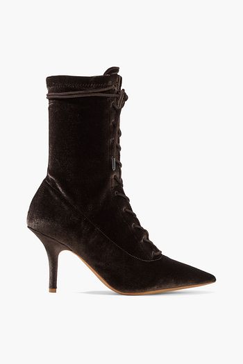 YEEZY Velvet ankle boots
