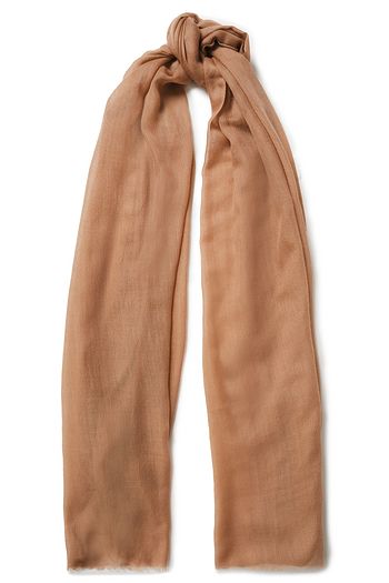 VALENTINO Wool, cashmere and silk-blend scarf