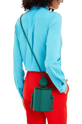YUZEFI Cubito textured-leather bucket bag
