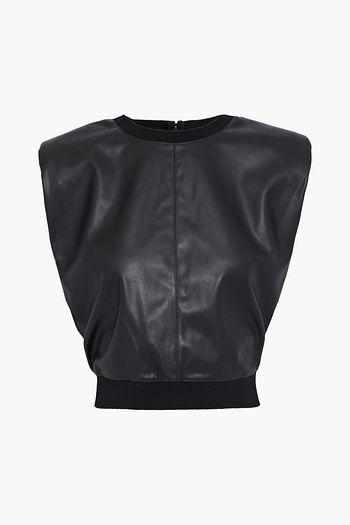 ALICE + OLIVIA Kendrick Oberteil aus Kunstleder