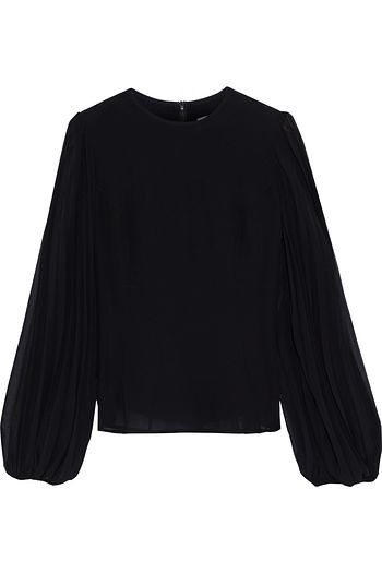 ZIMMERMANN Sunray Body pleated georgette top