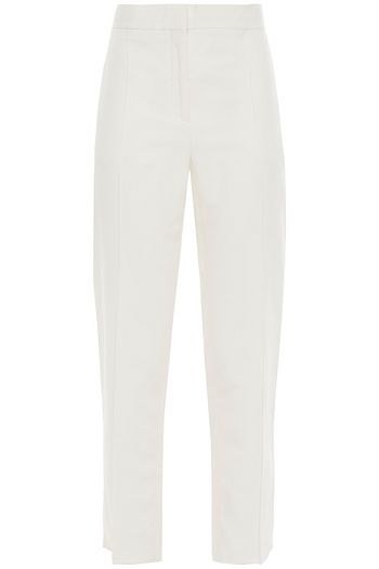 VALENTINO Cotton and silk-blend gabardine slim-leg pants