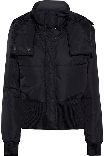 OFF-WHITE™ Printed quilted shell hooded jacket