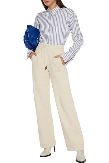 OFF-WHITE™ Printed French cotton-terry track pants