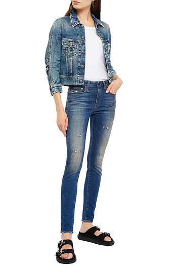 R13 Tanner cropped denim jacket