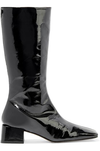 MIISTA Ember crinkled patent-leather boots
