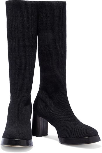 MIISTA Eliora stretch-knit sock boots