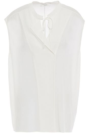 VINCE. Silk crepe de chine top