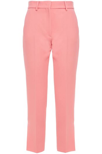 MSGM Cropped crepe bootcut pants