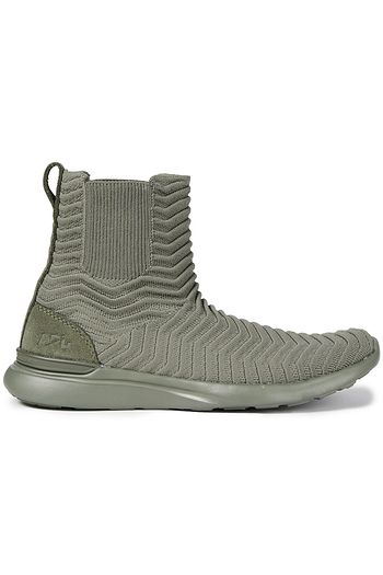 APL® ATHLETIC PROPULSION LABS Chelsea suede-trimmed 3D mesh high-top sneakers