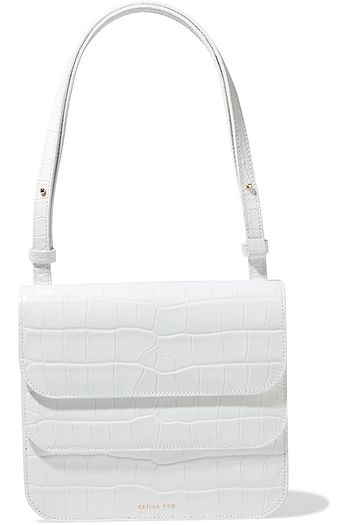 REJINA PYO Ana croc-effect leather shoulder bag