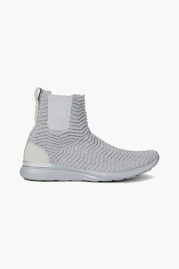 APL® ATHLETIC PROPULSION LABS Chelsea leather-trimmed 3D mesh high-top sneakers