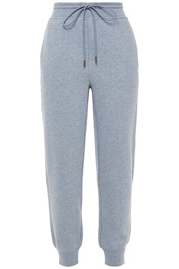 VINCE. Mélange cotton-blend fleece track pants