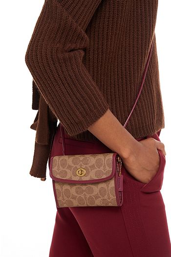 COACH Portemonnaie aus Kunstleder mit Logoprint
