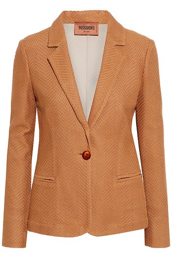 MISSONI Crochet-knit cotton blazer