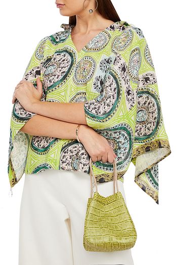 REJINA PYO Rita croc-effect leather bucket bag