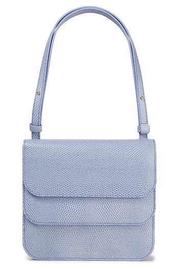 REJINA PYO Ana Schultertasche aus Leder mit Schlangeneffekt