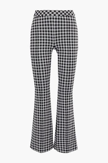 ROSETTA GETTY Gingham woven flared pants