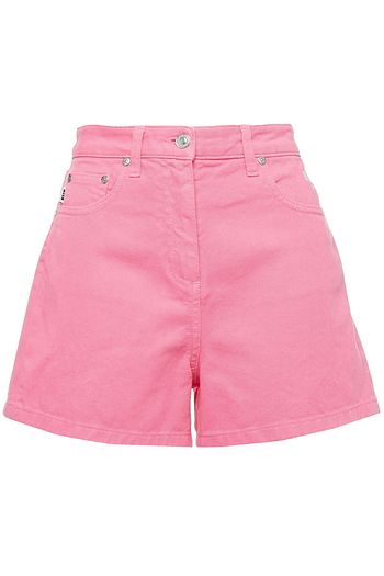 MSGM Printed denim shorts