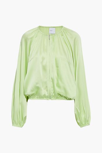 ROSETTA GETTY Satin-crepe jacket