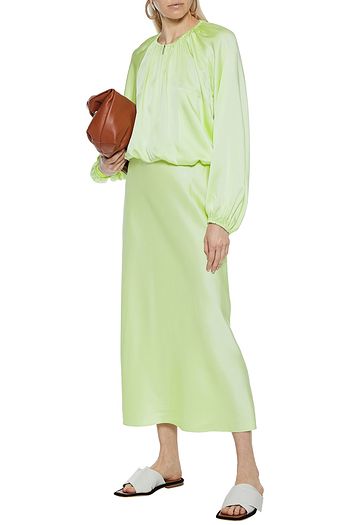ROSETTA GETTY Satin-crepe jacket