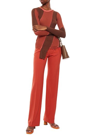 REJINA PYO Reese asymmetrisches Oberteil aus Jersey aus einer Tencel™-Mischung in Patchwork-Optik