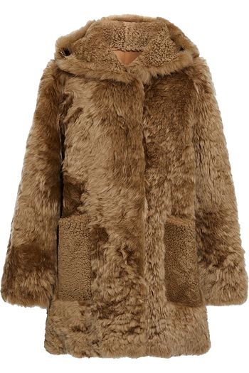 YVES SALOMON Shearling hooded coat