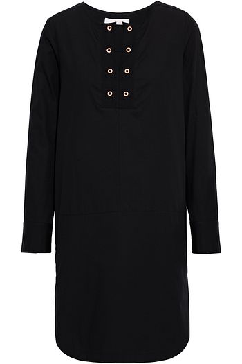SEE BY CHLOÉ Eyelet-embellished cotton-poplin shirt dress