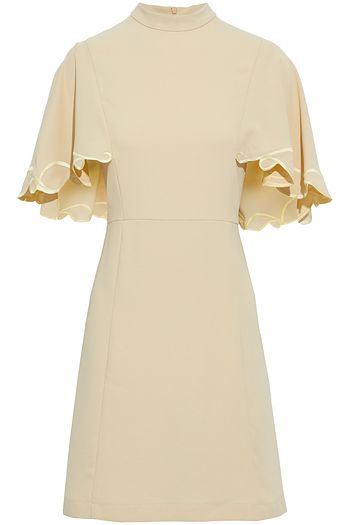 SEE BY CHLOÉ Ruffled embroidered crepe mini dress