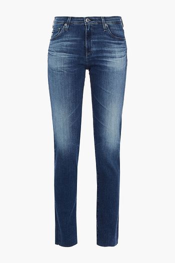 AG JEANS Faded mid-rise skinny jeans