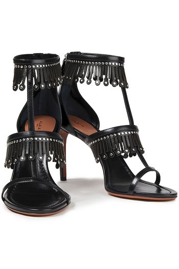 ALAÏA Studded laser-cut leather sandals